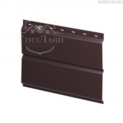 Металлический сайдинг L-брус Pe 0.4 RAL 8017 Коричневый шоколад